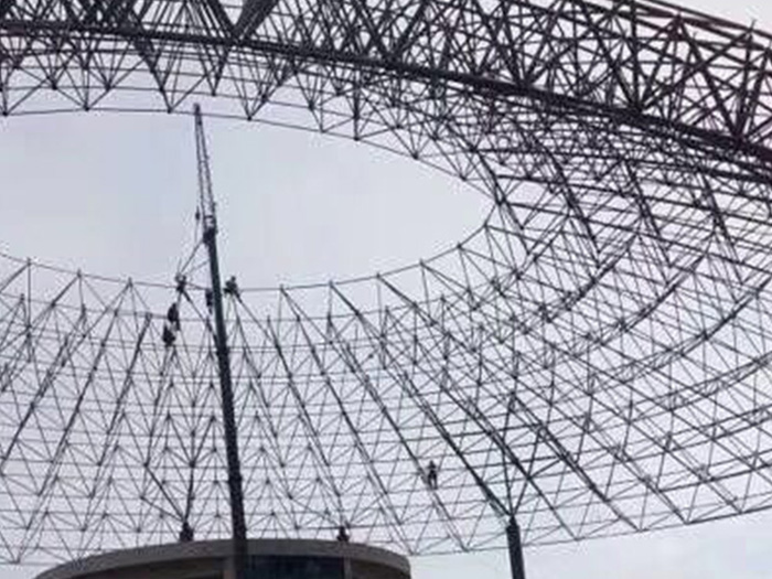 延安篮球馆球形网架厂家价格